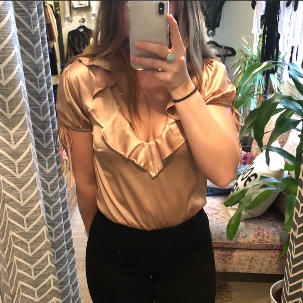 Wild Honey gold bodysuit